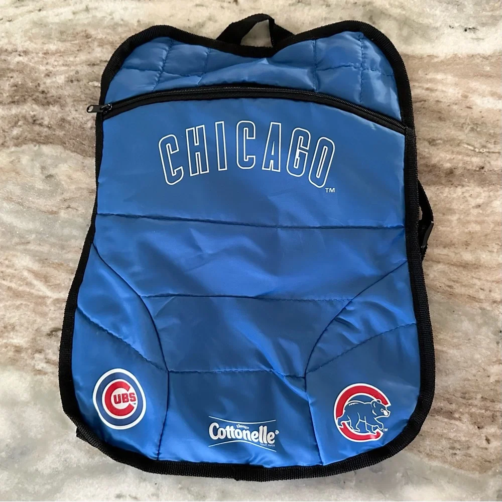MLB Chicago Cubs Blue Reusable Small Backpack Bag Stadium Souvenir Set of 2